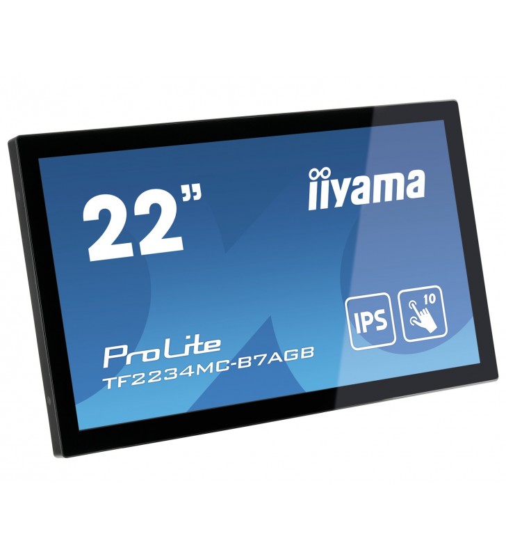 iiyama ProLite TF2234MC-B7AGB monitoare cu ecran tactil 54,6 cm (21.5") 1920 x 1080 Pixel Multi-touch Multi-gestual Negru