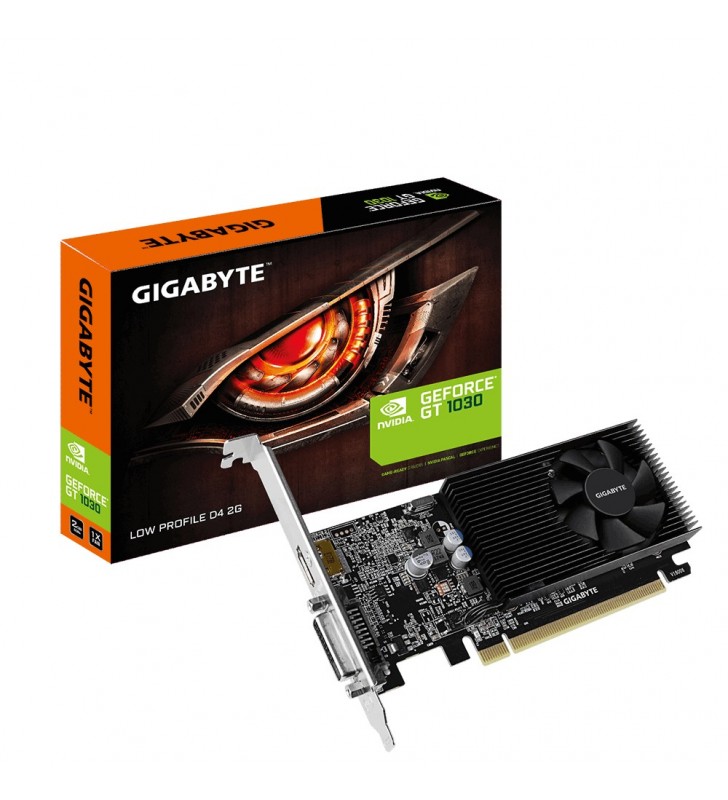 Placa video GIGABYTE nVidia GeForce GT 1030 Low Profile D4 2GB, GDDR4, 64bit