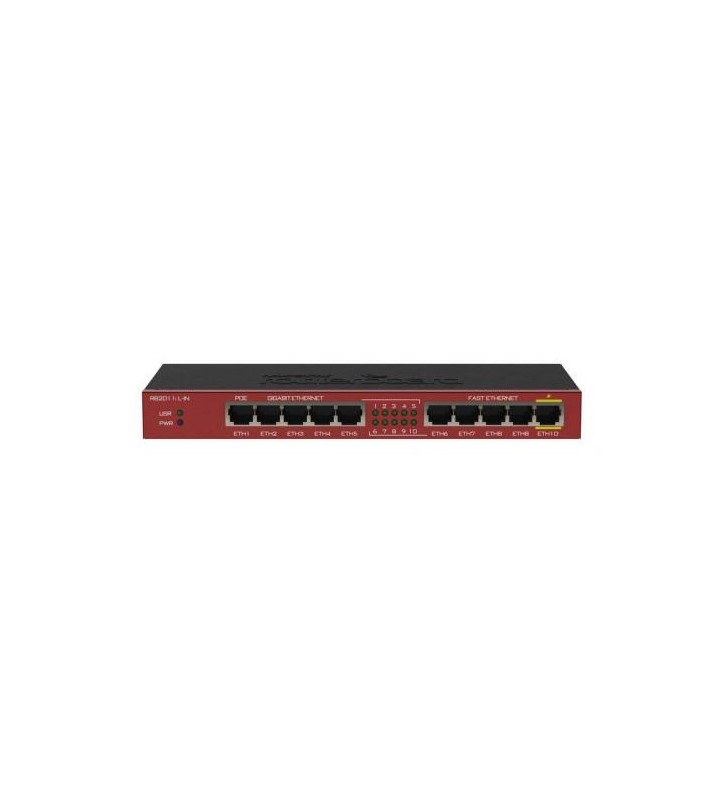 Router Mikrotik RB2011iL-IN L4, 10x LAN