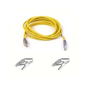 Belkin F3X126B01M cabluri de rețea Galben 1 m Cat5e
