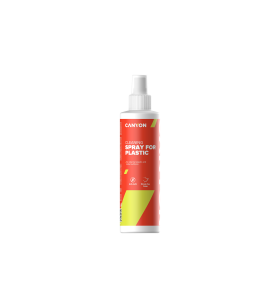 Canyon Plastic Cleaning Spray for external plastic and metal surfaces of computers, telephones, fax machines and other office equipment, 250ml, 58x58x195mm, 0.277kg