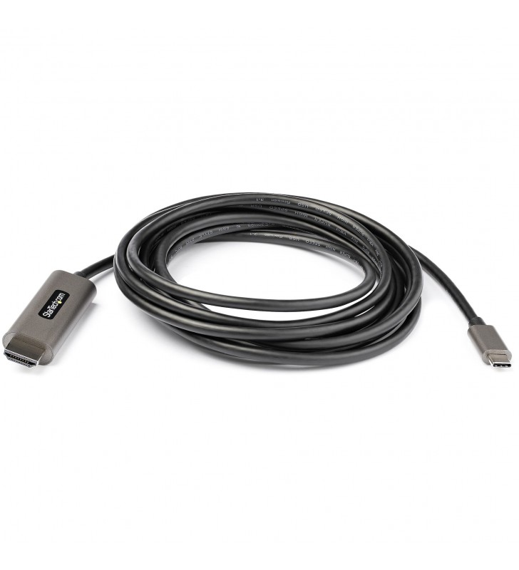 StarTech.com CDP2HDMM3MH adaptor pentru cabluri video 3 m HDMI Tip A (Standard) USB tip-C Negru, Argint