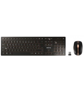 CHERRY DW 9000 SLIM tastaturi RF Wireless + Bluetooth QWERTY Engleză SUA Negru