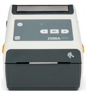 Thermal Transfer Printer (74/300M) ZD421, Healthcare 203 dpi, USB, USB Host, Modular Connectivity Slot, 802.11ac, BT4, ROW, EU and
