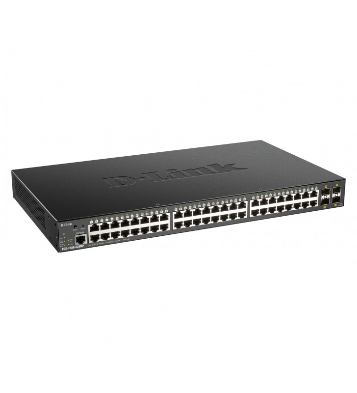 D-Link DGS-1250-52XMP switch-uri Gestionate L3 Fără Power over Ethernet (PoE) Suport Negru