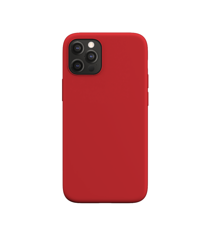 Husa de protectie Next One Silicon Case MagSafe pentru iPhone 12 si iPhone 12 Pro, Rosu