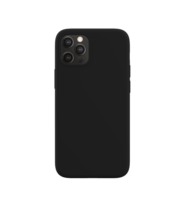 Husa de protectie Next One Silicon Case MagSafe pentru iPhone 12 Pro Max, Negru