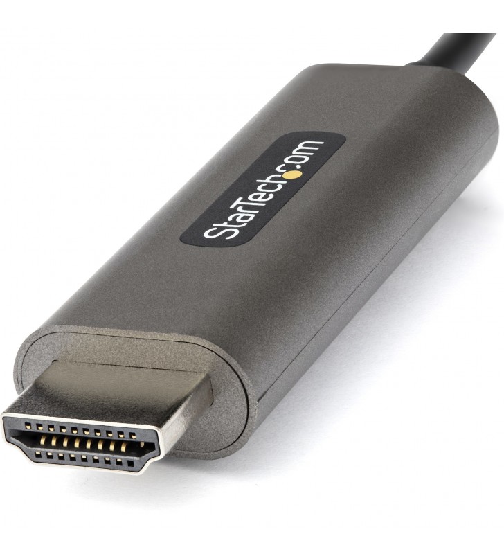 StarTech.com CDP2HDMM5MH adaptor pentru cabluri video 5 m HDMI Tip A (Standard) USB tip-C Negru, Argint
