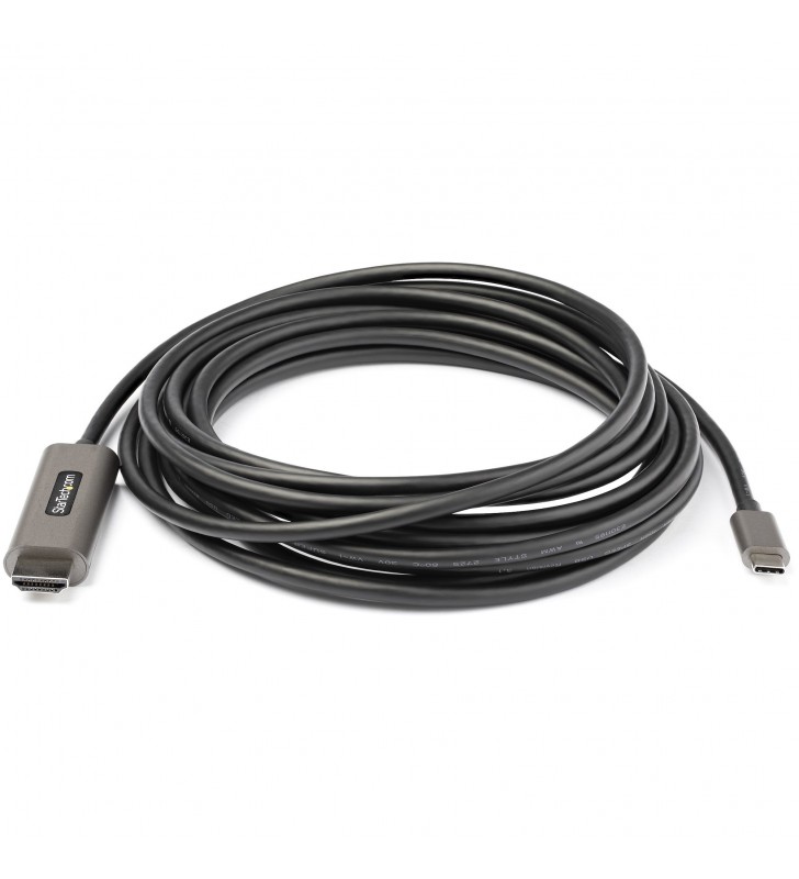 StarTech.com CDP2HDMM5MH adaptor pentru cabluri video 5 m HDMI Tip A (Standard) USB tip-C Negru, Argint