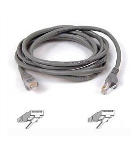 Belkin Cable patch CAT5 RJ45 snagless 2m grey cabluri de rețea Gri Cat5e U/UTP (UTP)