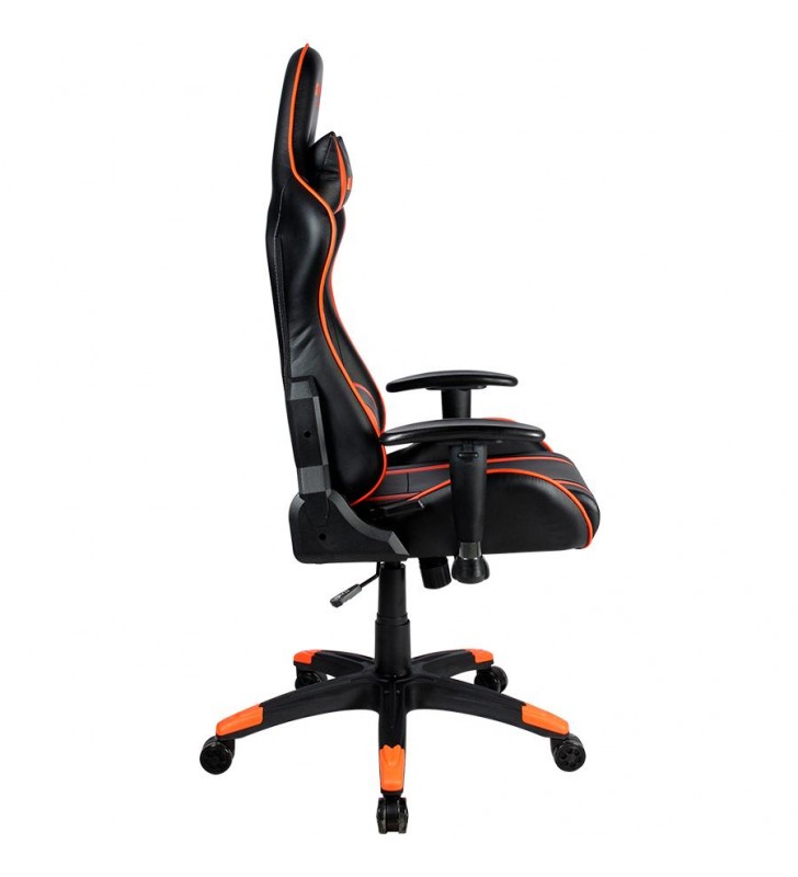 Gaming chair, PU leather, Cold molded foam, Metal Frame,  Butterfly mechanism, 90-150 dgree, 2D armrest, Class 4 gas lift, Nylon