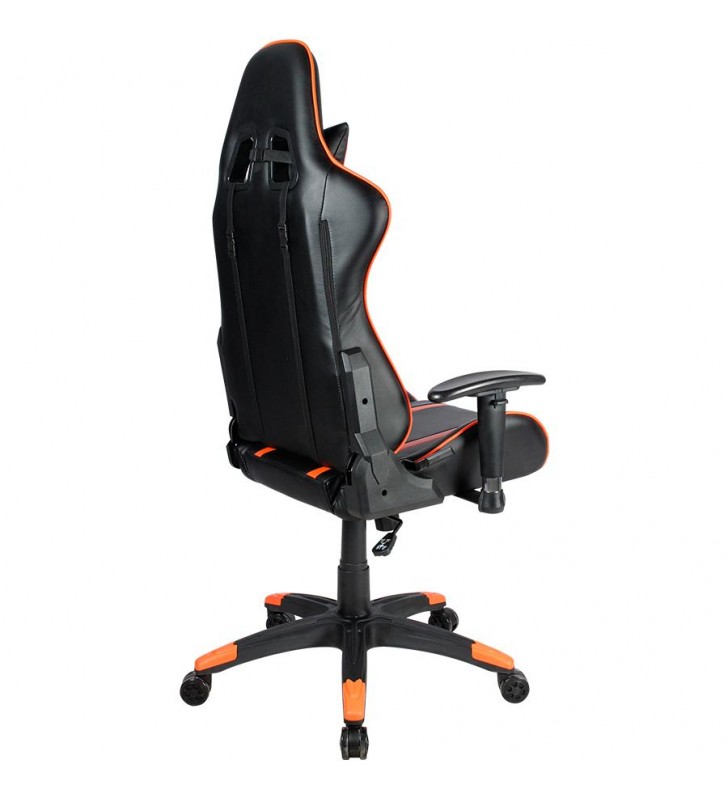 Gaming chair, PU leather, Cold molded foam, Metal Frame,  Butterfly mechanism, 90-150 dgree, 2D armrest, Class 4 gas lift, Nylon
