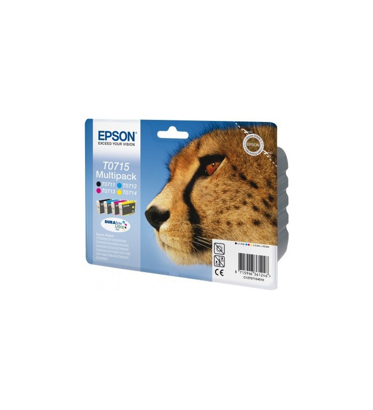 Epson Multipack 4-Coulered T0715 DURABrite Ultra Ink