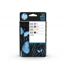 HP Cerneluri originale 932 negru/933 cyan/magenta/galben, pachet de 4 bucăţi