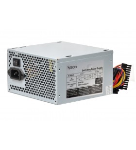 SURSA SPACER TP500 (500W for 500W GAMING PC), fan 120mm, 1x PCI-E (6), 5x S-ATA, 1x P8 (4+4), retail box, "SPPS-TP-500"