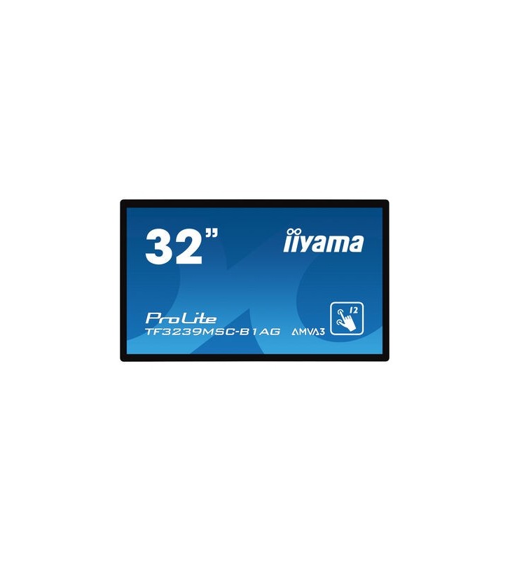 iiyama ProLite TF3239MSC-B1AG monitoare cu ecran tactil 80 cm (31.5") 1920 x 1080 Pixel Multi-touch Multi-gestual Negru