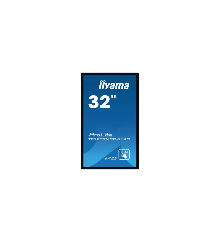 iiyama ProLite TF3239MSC-B1AG monitoare cu ecran tactil 80 cm (31.5") 1920 x 1080 Pixel Multi-touch Multi-gestual Negru