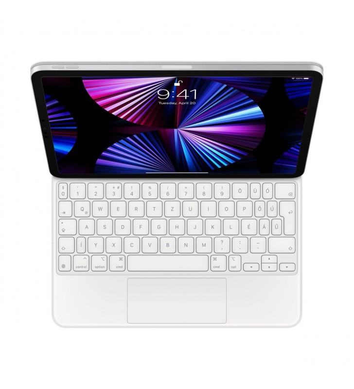 Husa cu tastatura Apple Magic Keyboard pentru iPad Pro 11" (gen.3) / iPad Air (gen.4) Alb, layout US
