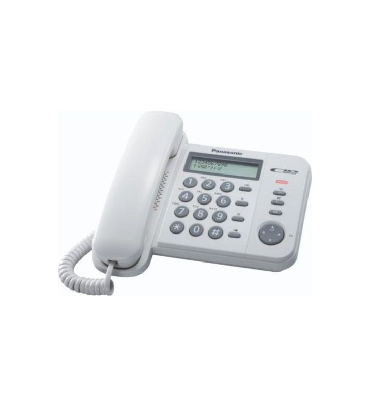 Telefon analogic Panasonic KX-TS560FXW, alb
