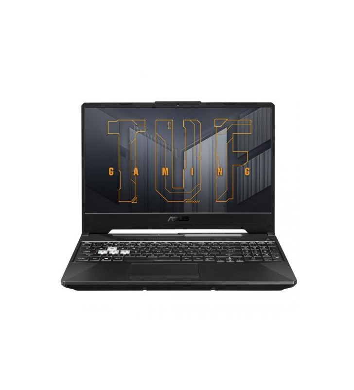Laptop ASUS Gaming 15.6'' TUF F15 FX506HE, FHD 144Hz, Procesor Intel® Core™ i7-11800H (24M Cache, up to 4.60 GHz), 8GB DDR4, 512GB SSD, GeForce RTX 3050 Ti 4GB, No OS, Eclipse Gray