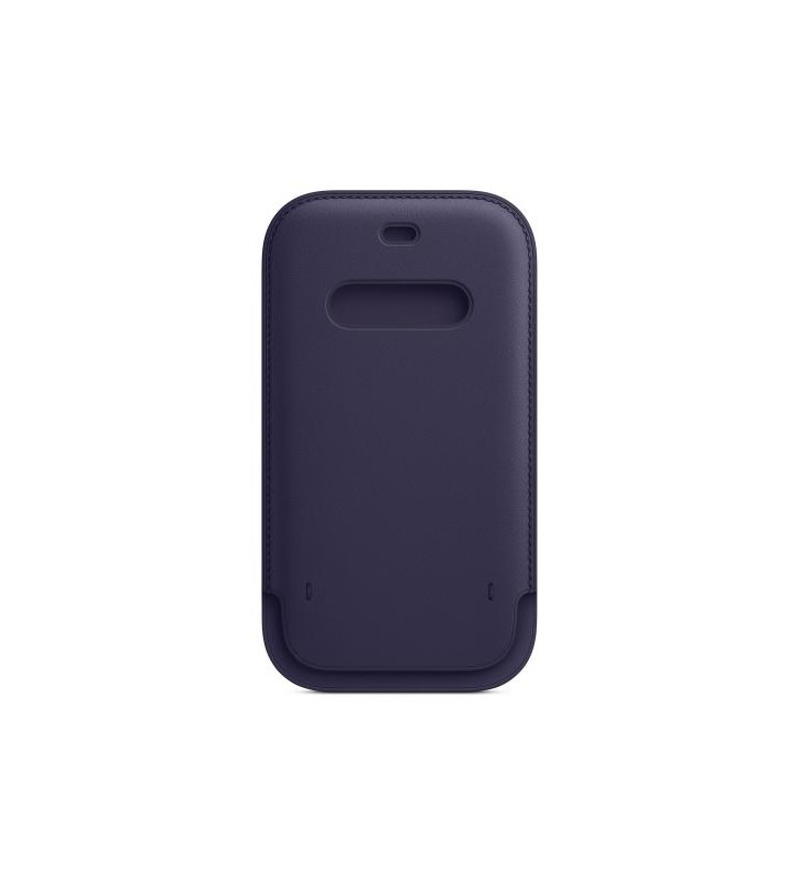 Etui Apple MagSafe Leather pentru iPhone 12/12 Pro, Deep Violet