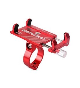 SUPORT Bicicleta SPACER pt. SmartPhone, fixare de ghidon, Metalic, rosu, cheie dce montare,  "SPBH-METAL-RED"