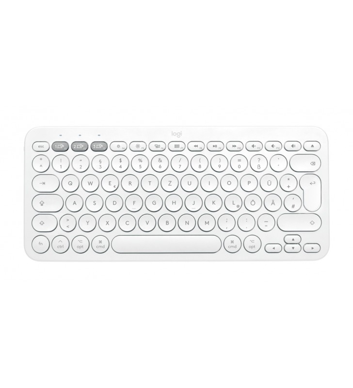 Logitech K380 For Mac tastaturi Bluetooth QWERTZ Germană Alb