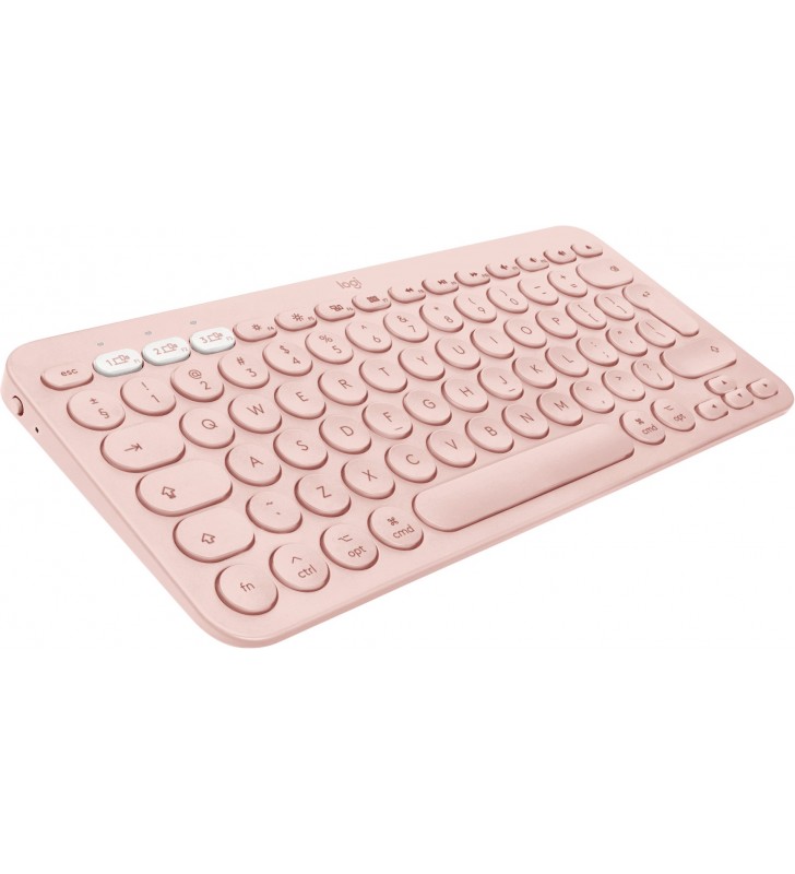 Logitech K380 For Mac tastaturi Bluetooth QWERTY US Internațional Roz