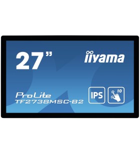 iiyama ProLite TF2738MSC-B2 monitoare cu ecran tactil 68,6 cm (27") 1920 x 1080 Pixel Multi-touch Multi-gestual Negru