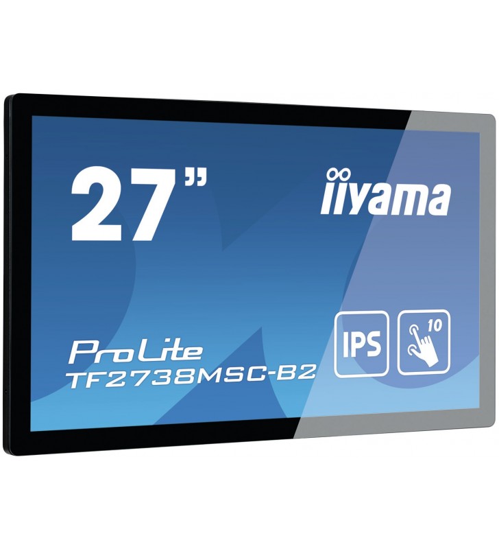 iiyama ProLite TF2738MSC-B2 monitoare cu ecran tactil 68,6 cm (27") 1920 x 1080 Pixel Multi-touch Multi-gestual Negru