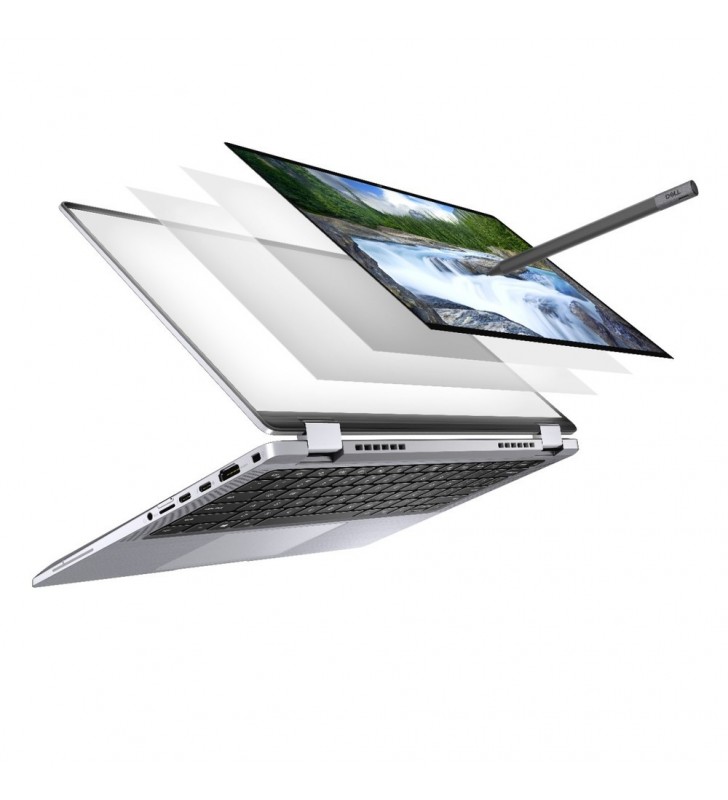 Laptop Dell Latitude 9420, Intel Core i7-1185G7, 14inch, RAM 32GB, SSD 512GB, Intel Iris Xe Graphics, Windows 10 Pro, Silver
