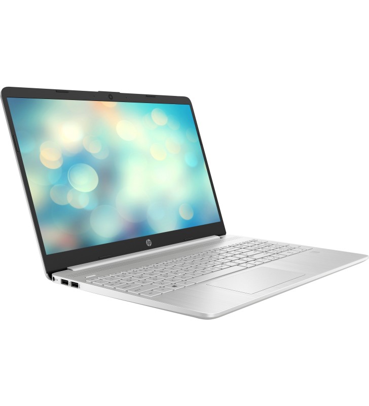 Laptop HP 15s-eq2029nq cu procesor AMD Ryzen™ 3 5300U pana la 3.80 GHz, 15.6", Full HD, 8GB, 256GB SSD, AMD Radeon™ Graphics, Free DOS, Natural Silver