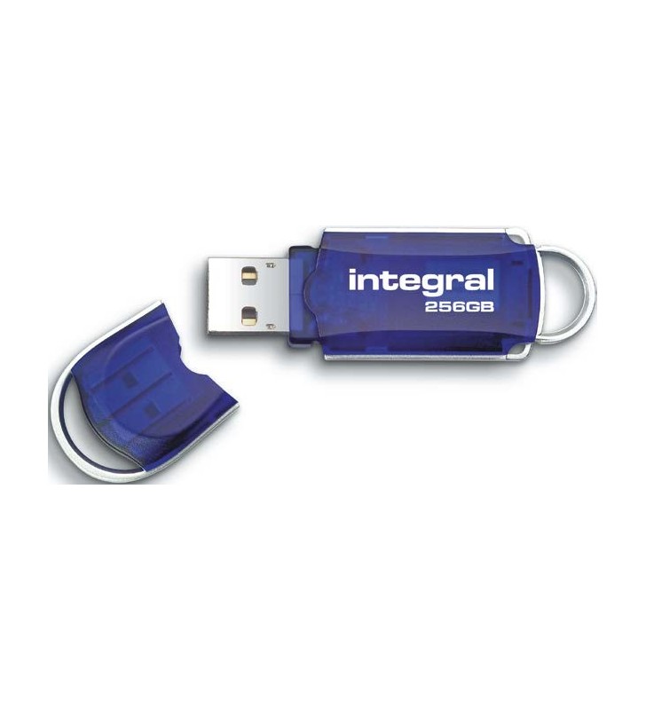 Integral COURIER memorii flash USB 256 Giga Bites USB Tip-A 2 Albastru, Argint