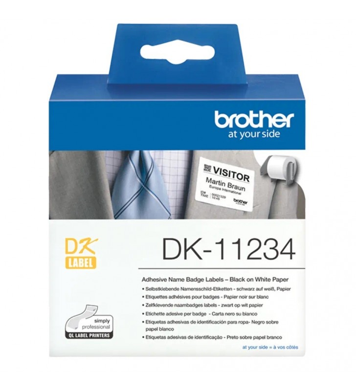 Brother DK-11234 etichete pentru imprimante Alb Eticheta imprimantă auto-adezivă