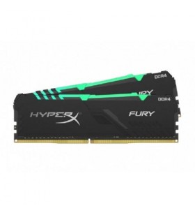 Kit memorie Kingston Fury RGB 16GB, DDR4-3200MHz, CL16, Dual Channel