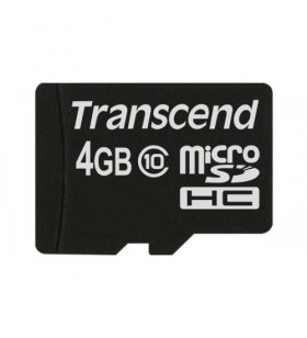 Memory card Transcend microSDHC 4GB MLC, clasa 10