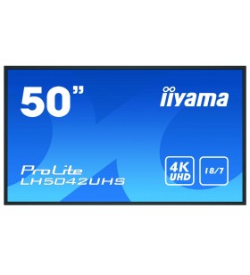 iiyama LH5042UHS-B3 Afișaj Semne Placă-A digitală 125,7 cm (49.5") VA 4K Ultra HD Negru Android 8.0