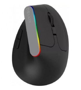 Mouse Optic Delux M618C-BK, USB Wireless, Black