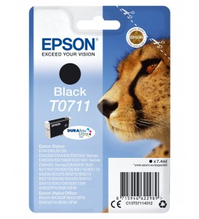 Epson Cheetah Singlepack Black T0711 DURABrite Ultra Ink