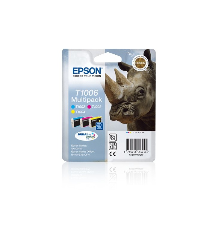 Epson Rhino Multipack 3-Coulered T1006 DURABrite Ultra Ink