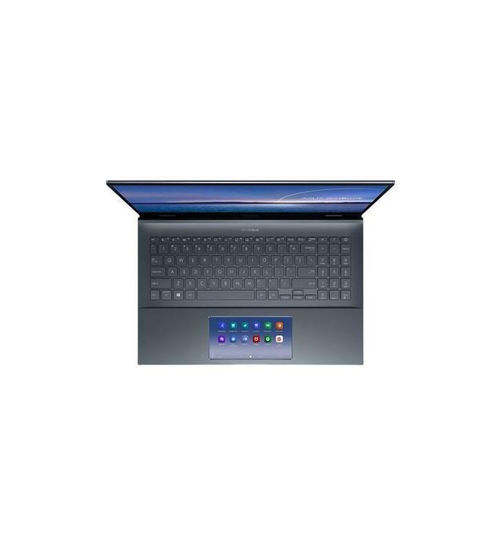 Laptop ASUS ZenBook Pro OLED UX535LI-H2310R, Intel Core i5-10300H pana la 4.5GHz, 15.6" 4K UHD Touch, 16GB, SSD 1TB, NVIDIA GeForce GTX 1650 Ti 4GB, Windows 10 Pro, gri