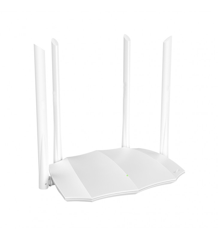 Tenda| AC5 V3.0 | Router wireless | 802.11a.c | AC 1200 Dual Band | Porturi 1 WAN, 3 LAN 10/100 Mbit/s | Antene 4 externe 5 dbi | CPU Dual Core 1 GHz | Alb