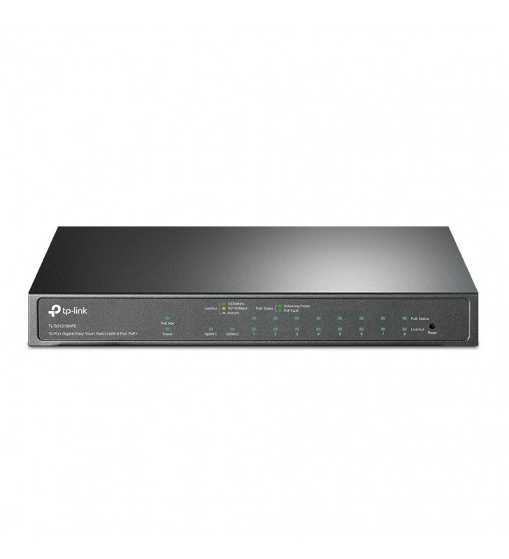 TP-LINK TL-SG1210MPE switch-uri Gigabit Ethernet (10/100/1000) Negru