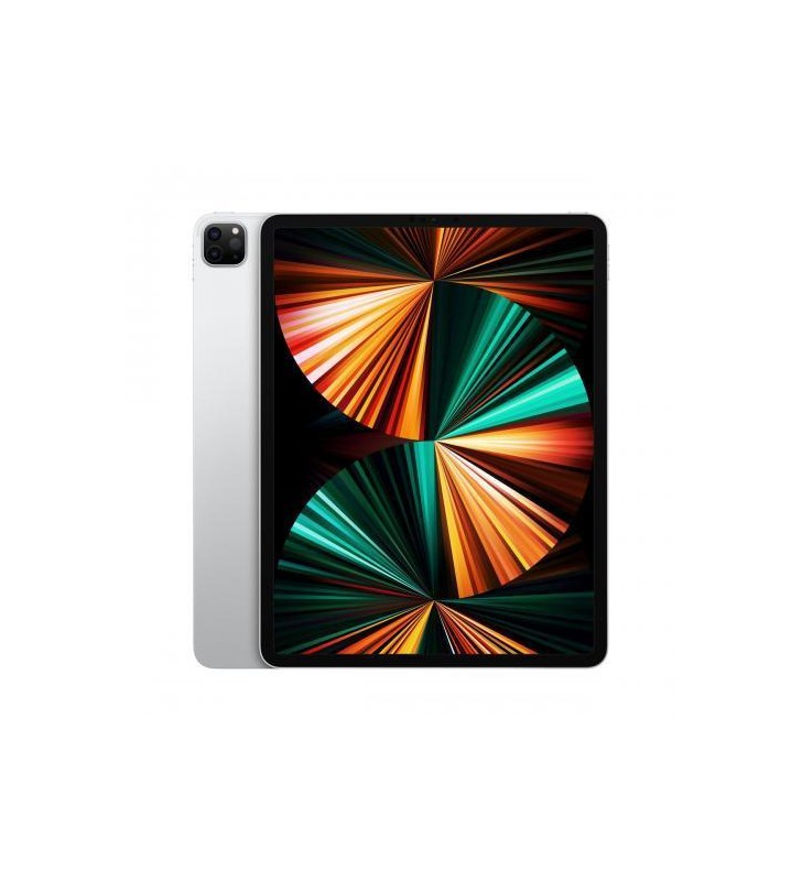 Tableta Apple iPad Pro 12 (2021), Apple M1 Chip Octa Core, 12.9inch, 256GB, Wi-Fi, BT, 5G, iOS 14.5.1, Silver