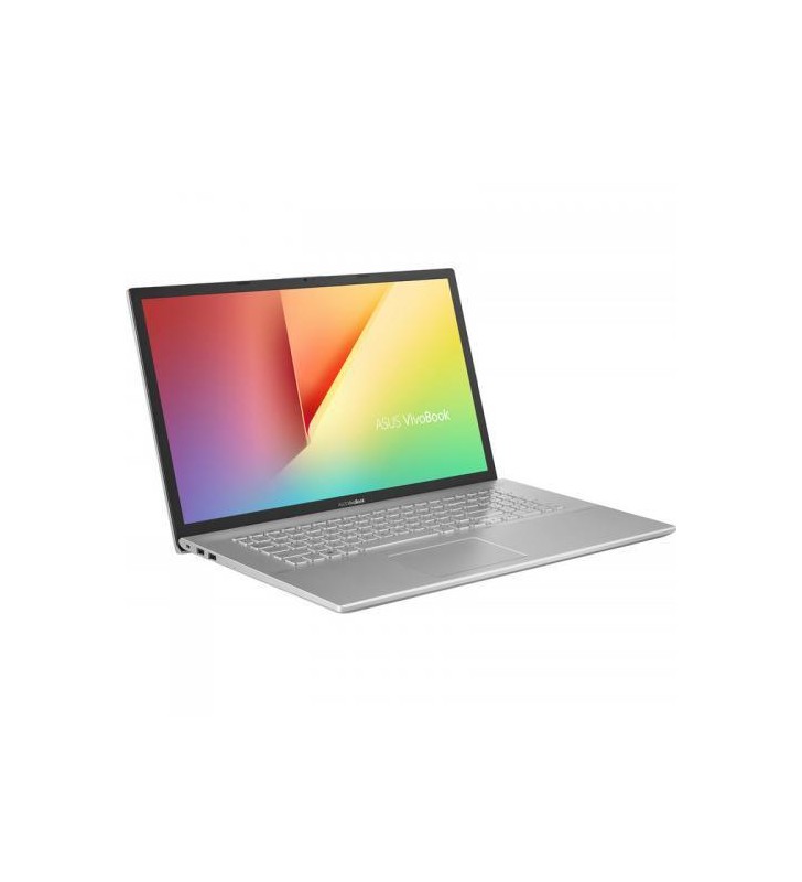Laptop ASUS VivoBook 17 X712FA-BX1117, Intel Core i3-10110U, 17.3inch, RAM 8GB, HDD 1TB + SSD 256GB, Intel UHD Graphics, No OS, Transparent Silver