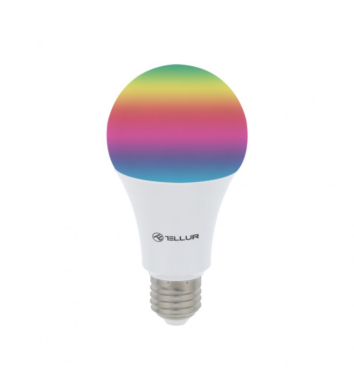 Bec LED Inteligent Wireless Tellur RGB, E27, 10W, 1000lm, lumina alba/calda/RGB, reglabil