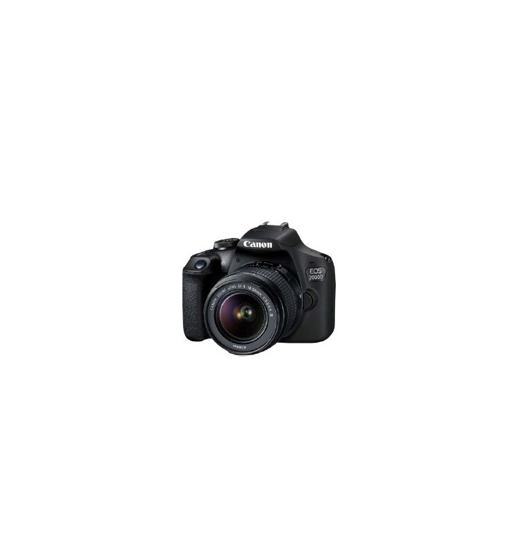 Canon EOS 2000D BK 18-55 IS II EU26 Trusă cameră SLR 24,1 MP CMOS 6000 x 4000 Pixel Negru