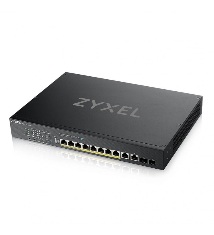 Zyxel XS1930-12HP-ZZ0101F switch-uri Gestionate L3 10G Ethernet (100/1000/10000) Power over Ethernet (PoE) Suport Negru