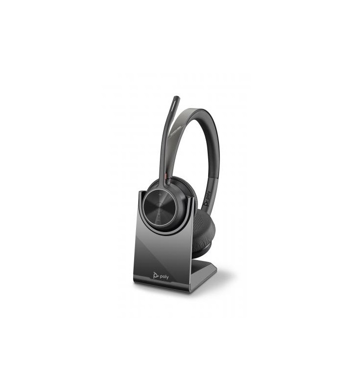 Casti cu microfon Polycom Voyager 4320 USB-A, Black