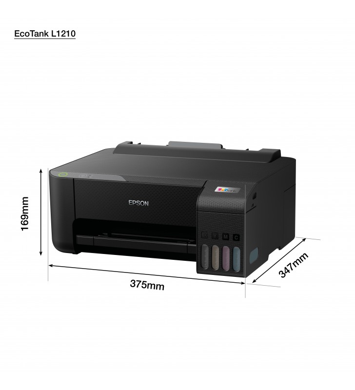 Imprimanta InkJet Monocrom Epson EcoTank L1210, Black